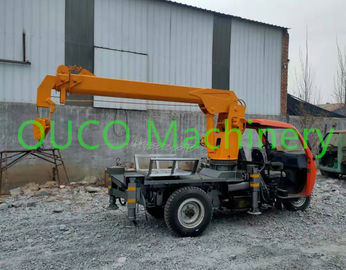 2 Ton Small Portable Truck Mounted Boom Crane With Outrigger , Long Life